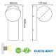 LED Everlight Απλίκα Εξωτερικού Χώρου Περιστρεφόμενη Σε Σκούρο Γκρι 10W IP54 DEGO - ACA