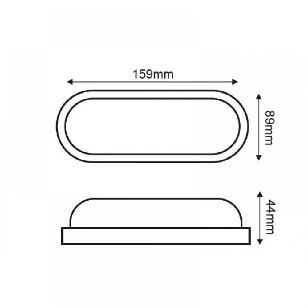LED Απλίκα Εξωτερικού Χώρου Μαύρη 10W IP65 DORA - ACA