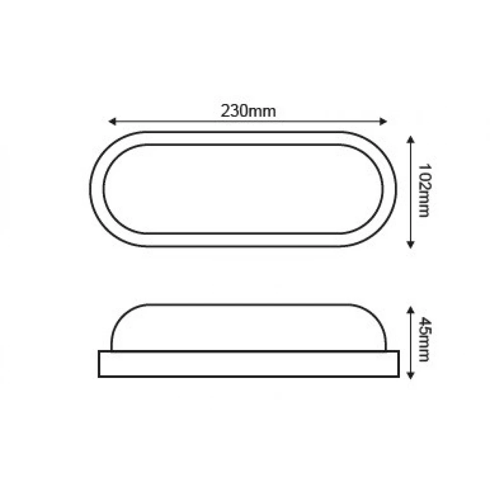 LED Απλίκα Εξωτερικού Χώρου Μαύρη 20W IP65 DORA - ACA