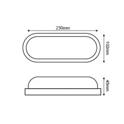 LED Απλίκα Εξωτερικού Χώρου Μαύρη 20W IP65 DORA - ACA