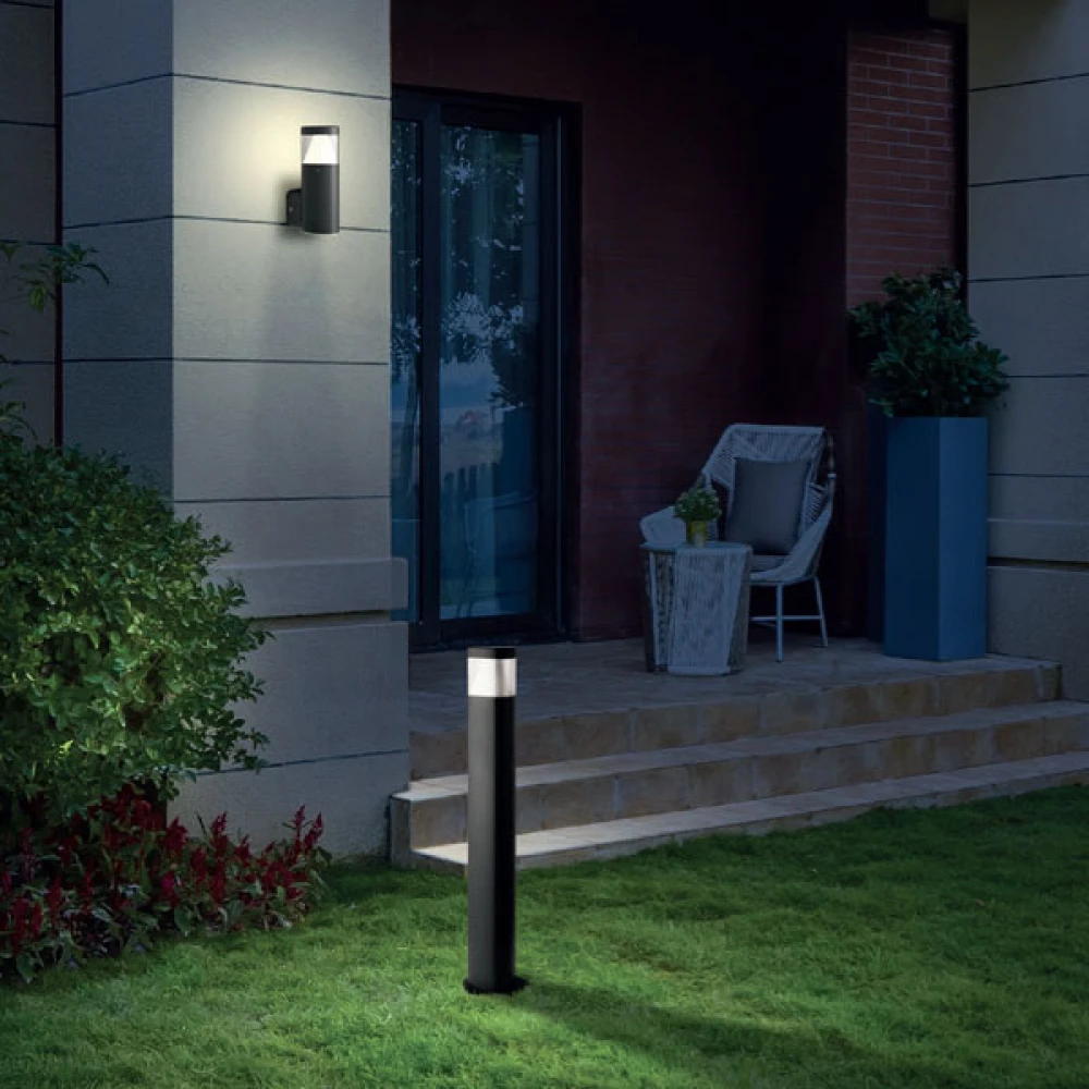 OSRAM LED Κολωνάκι Εξωτερικού Χώρου Σκούρο Γκρι 80cm 7W IP54 EDEN - ACA