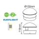 LED Everlight Απλίκα Εξωτερικού Χώρου Σε Σκούρο Γκρι Αναδιπλούμενη 13W IP54 GABI - ACA