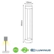 LUMINUS LED Φωτιστικό Εξωτερικού Χώρου Κολωνάκι Σκούρο Γκρι 55cm 9W IP54 LAVAL - ACA