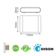 EDISON LED Απλίκα Εξωτερικού Χώρου Ανθρακί 7W IP54 MAIDA-S ACA