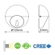 CREE LED Απλίκα Εξωτερικού Χώρου Σε Σκούρο Γκρι 18° 4W IP65 MIRON - ACA