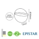 LED Epistar Απλίκα Εξωτερικού Χώρου Περιστρεφόμενη Σε Σκούρο Γκρι 16W IP65 MISA - ACA