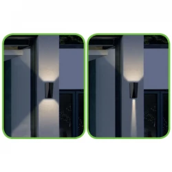 OSRAM LED Απλίκα Εξωτερικού Χώρου Σε Σκούρο Γκρι - 11W IP65 NOZA - ACA
