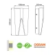 OSRAM LED Απλίκα Εξωτερικού Χώρου Σε Σκούρο Γκρι - 11W IP65 NOZA - ACA