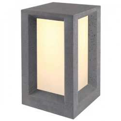 Κολωνάκι Εξωτερικού Χώρου Σε Λευκό ή Μαύρο Τσιμέντο Δίφωτο 33cm 2x E27 IP65 OPHELIA - ACA