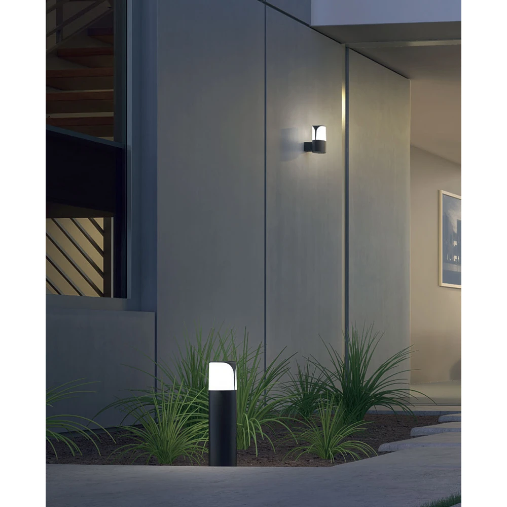 Κολωνάκι Εξωτερικού Χώρου Σε Σκούρο Γκρι 50cm 1x E27 IP54 PHOIBE - ACA