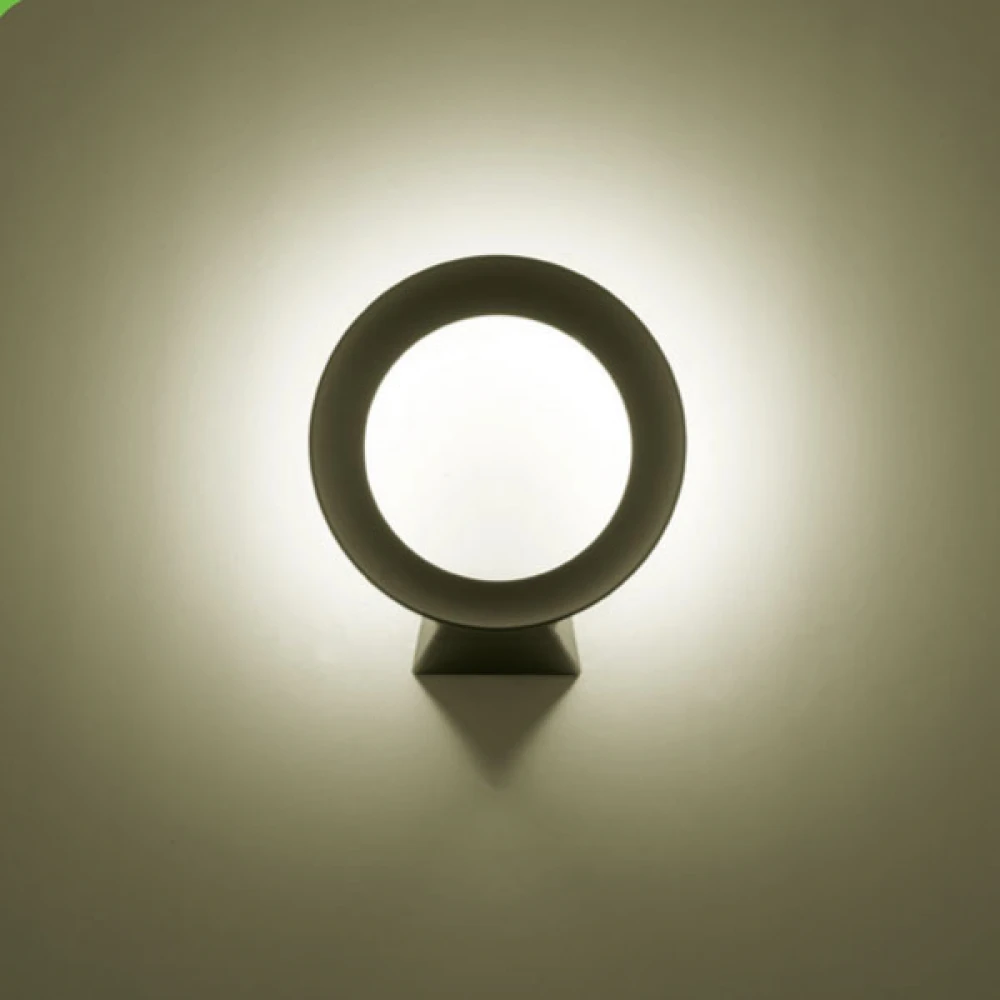 LED Edison Απλίκα Εξωτερικού Χώρου Σε Σκούρο Γκρι 8W IP54 RING - ACA
