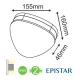 LED EPISTAR Απλίκα Εξωτερικού Χώρου Σε Σκούρο Γκρι 10W IP65 RUBI - ACA