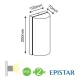 LED EPISTAR Απλίκα Εξωτερικού Χώρου Σε Σκούρο Γκρι 10W IP65 TRINO - ACA