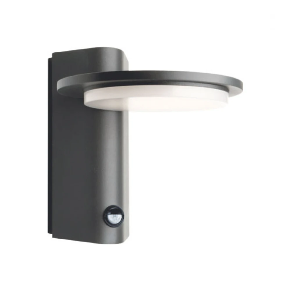 OSRAM LED Απλίκα Εξωτερικού Χώρου Σε Σκούρο Γκρι Με Αισθητήρα Κίνησης 7W IP54 VALLE - ACA