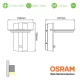 OSRAM LED Απλίκα Εξωτερικού Χώρου Σε Σκούρο Γκρι Με Αισθητήρα Κίνησης 7W IP54 VALLE - ACA
