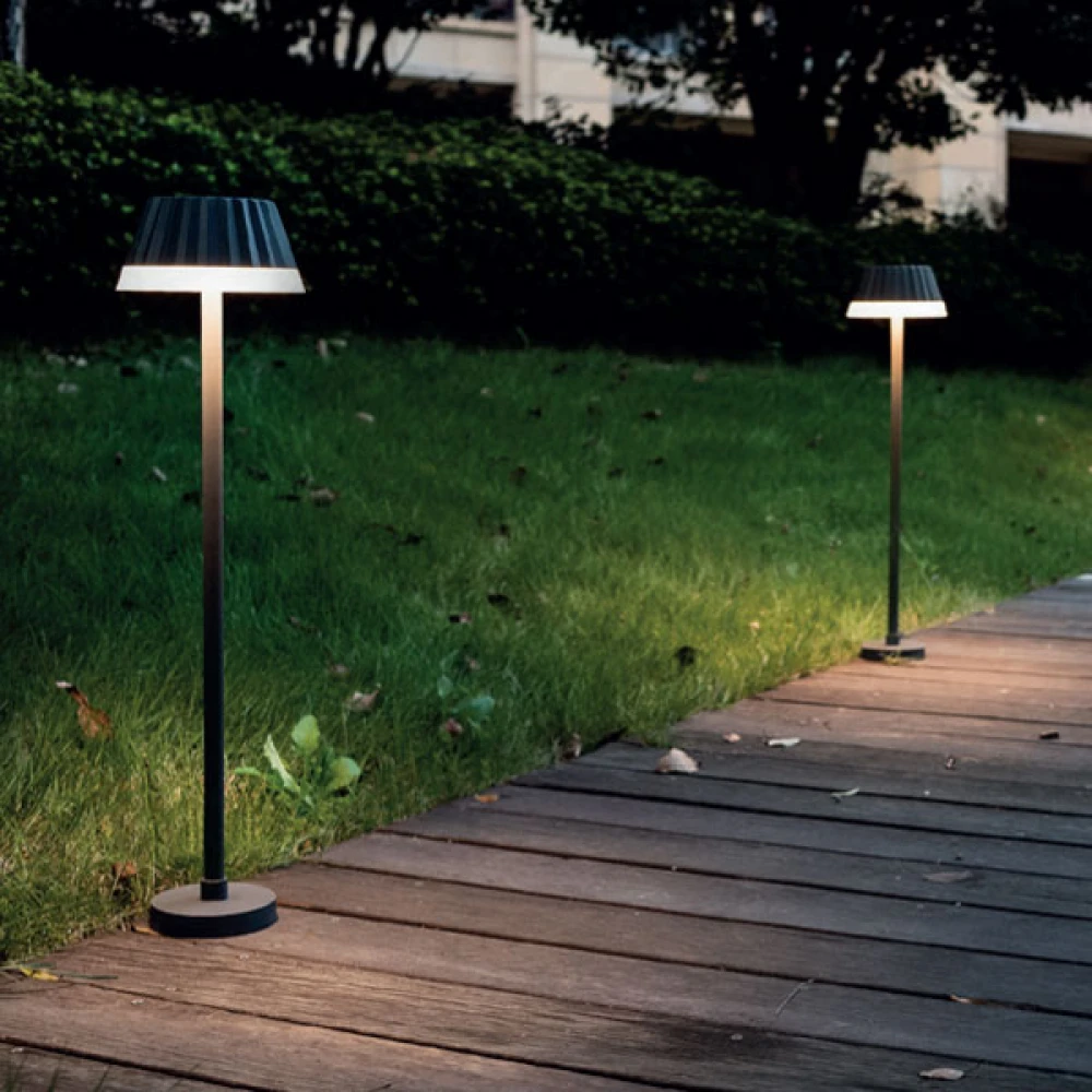 EVERLIGHT LED Φωτιστικό Δαπέδου Εξωτερικού Χώρου Σκούρο Γκρι 62cm 10W IP65 VIANA - ACA
