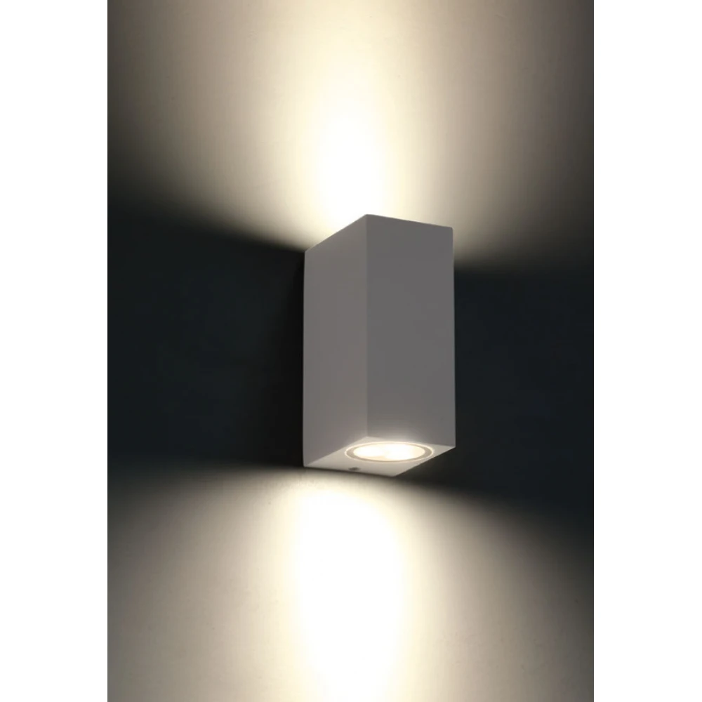 Απλίκα Σποτ Εξωτερικού Χώρου Σε Λευκό Up-Down 2x GU10 IP54 VITA - ACA