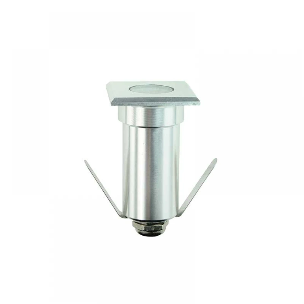 LED SQUARE INGROUND SPOT LUMINAIRE 1W 90LM 4000K 30° 230V AC IP65 RA80 30.000hrs ACA