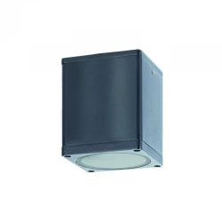 GU10 SQUARE CEILING LUMINAIRE 230V AC DARK GREY IP65 GU10 MAX.35W ACA