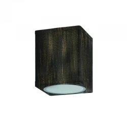 GU10 SQUARE CEILING LUMINAIRE 230V AC GOLDEN BLACK IP65 GU10 MAX.35W ACA