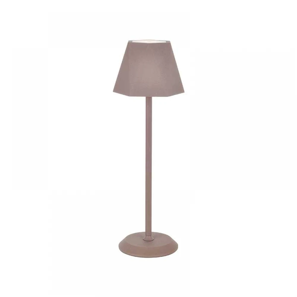 LED Επιτραπέζιο Φωτιστικό Εξωτερικού Χώρου Επαναφορτιζόμενο Απόχρωση Σκουριάς 3W 140LM 3.000K 120° CRI80 IP54 - Aca