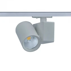 LED Φωτιστικό Ράγας Μονοφασικό 2 Καλωδίων Γκρι 20W 3000K 1-PHASE 38° 2000LM 230V - ACA