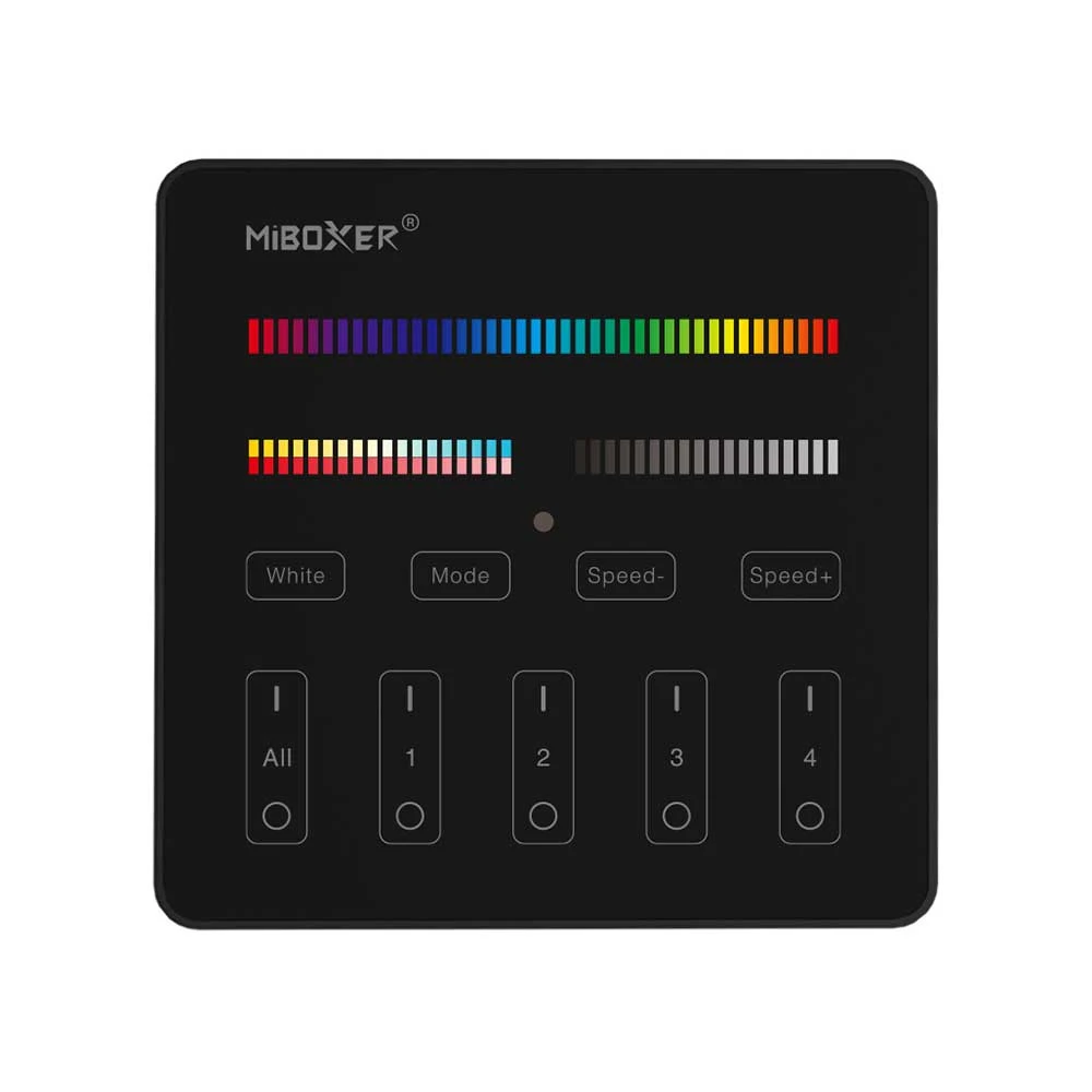 CONTROLLER RGB+CCT 4 ZONE Μαύρο MiLight