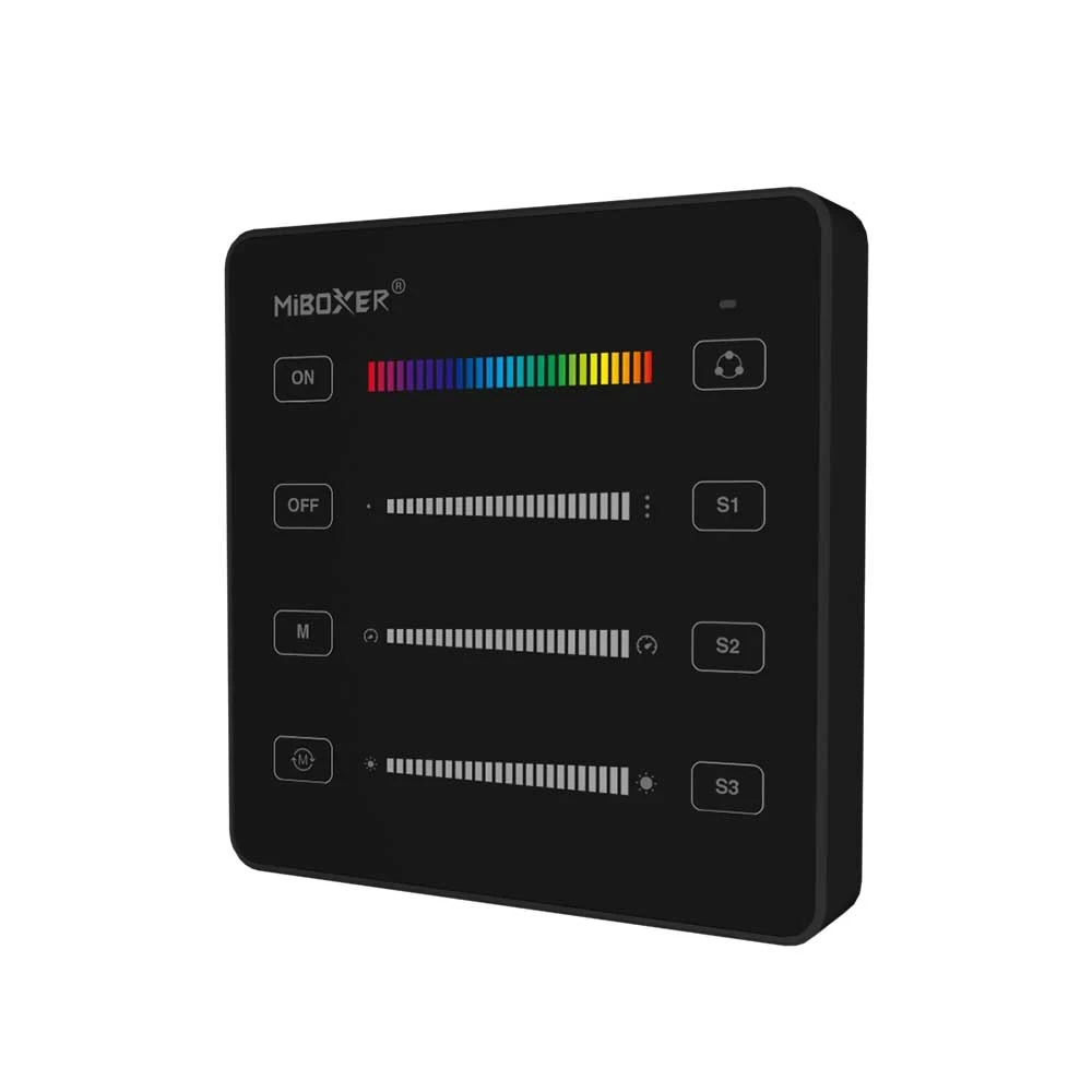 ΤΗΛΕΧΕΙΡΙΣΤΗΡΙΟ B6 SPI ΓΙΑ LED ΤΑΙΝΙΑ ACA A-B6-B ΜΑΥΡΟ IP20 MiLight