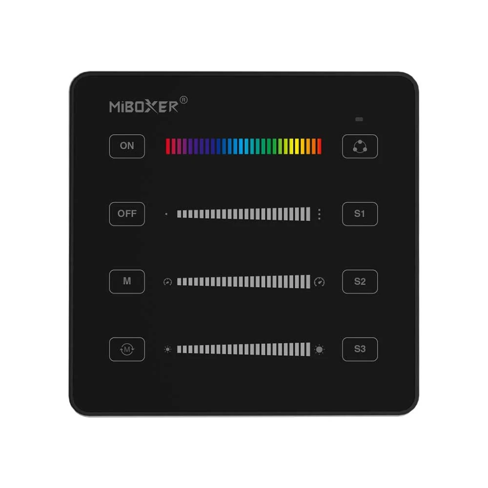 ΤΗΛΕΧΕΙΡΙΣΤΗΡΙΟ B6 SPI ΓΙΑ LED ΤΑΙΝΙΑ ACA A-B6-B ΜΑΥΡΟ IP20 MiLight