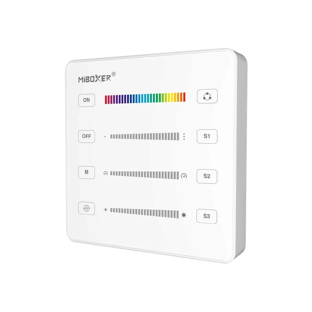 ΤΗΛΕΧΕΙΡΙΣΤΗΡΙΟ B6 SPI ΓΙΑ LED ΤΑΙΝΙΑ ACA A-B6-W ΛΕΥΚΟ IP20 MiLight