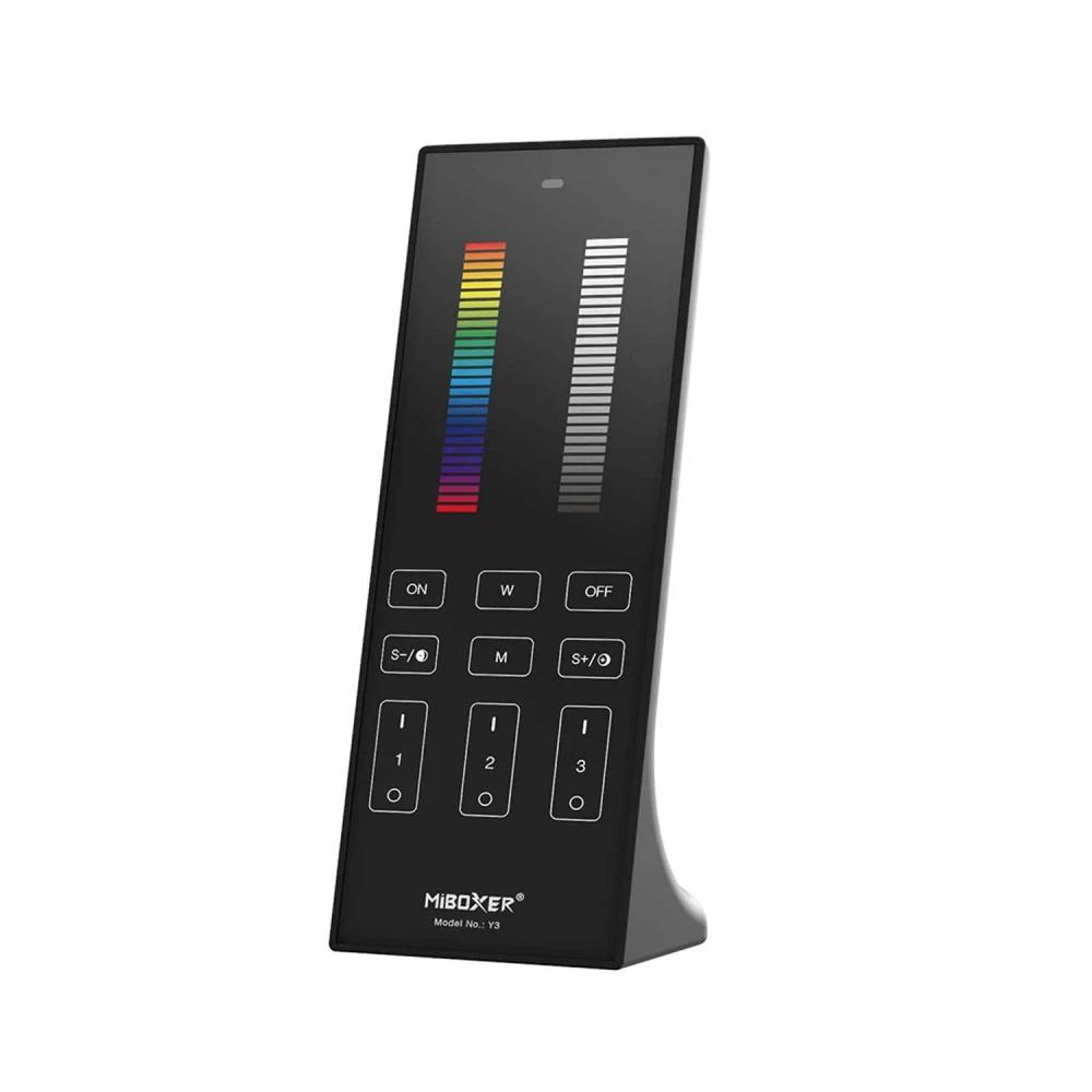 ΚΑΘΕΤΟ ΤΗΛΕΧΕΙΡΙΣΤΗΡΙΟ LED RGB+CCT 2.4GHZ ACA A-Y3-B ΜΑΥΡΟ IP20 MiLight