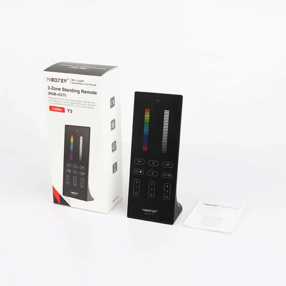 ΚΑΘΕΤΟ ΤΗΛΕΧΕΙΡΙΣΤΗΡΙΟ LED RGB+CCT 2.4GHZ ACA A-Y3-B ΜΑΥΡΟ IP20 MiLight