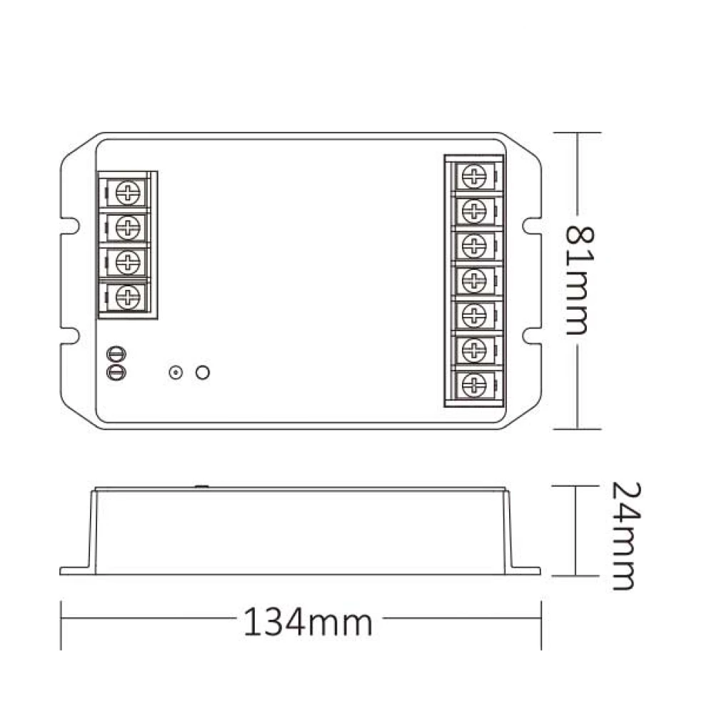 LED CONTROLLER 2,4GHz 5 IN 1,TOTAL OUTPUT MAX 30A MiLight