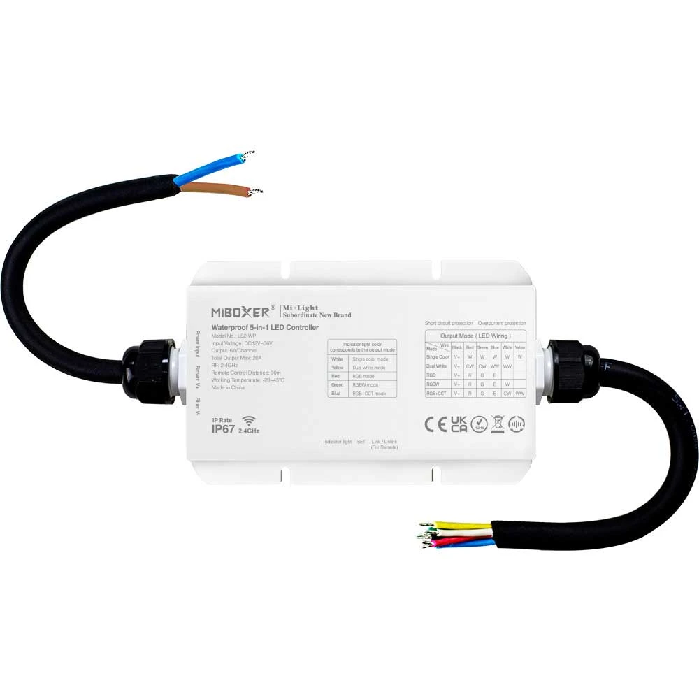 CONTROLLER WATERPROOF 2.4GHz 5 IN 1 LED STRIP MiLight