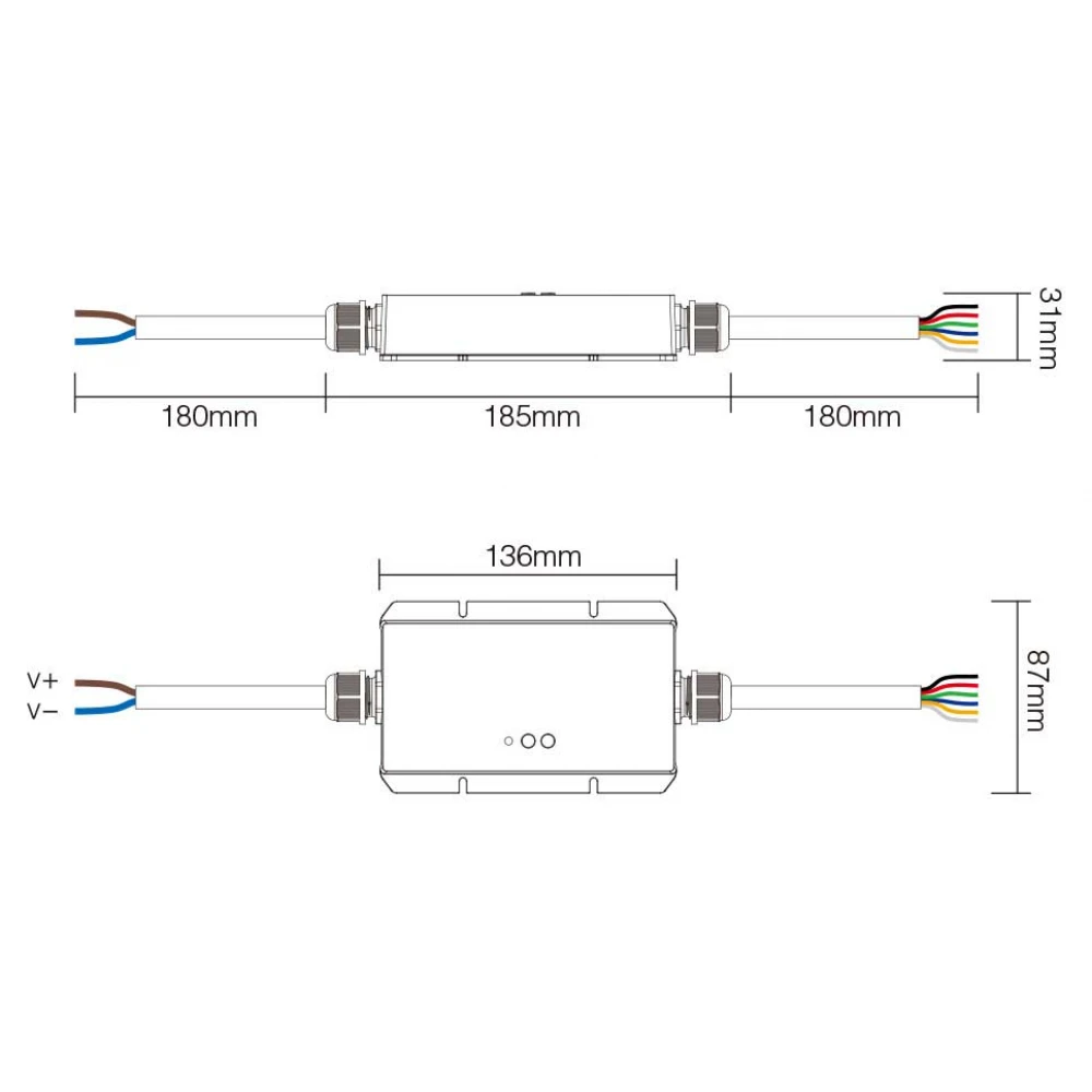 CONTROLLER WATERPROOF 2.4GHz 5 IN 1 LED STRIP MiLight