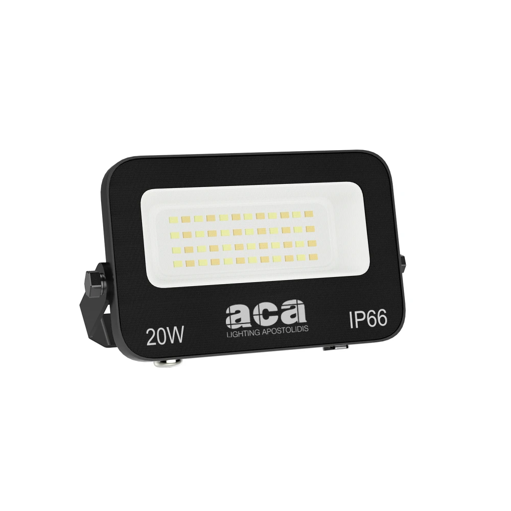 ΠΡΟΒΟΛΕΑΣ LED SMD ΜΑΥΡΟΣ 20W 3CCT 2000LM 185-265V RA>80 IP66 ACA