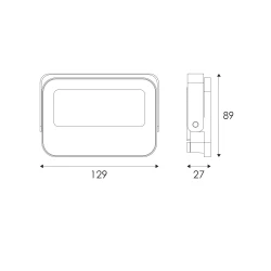 ΠΡΟΒΟΛΕΑΣ LED SMD ΜΑΥΡΟΣ 20W 3CCT 2000LM 185-265V RA>80 IP66 ACA