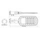 LED STREET LUMINAIRE 200W 27000LM 4000K 140x90˚ CLASS I 230V AC IP66 ACA