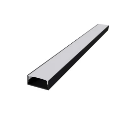 NORM ΠΡΟΦΙΛ ΑΛΟΥΜΙΝΙΟΥ ΜΑΥΡΟ ΜΕ ΟΠΑΛ ΚΑΛΛΥΜΑ 2m/pc ACA