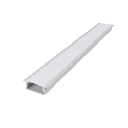 NORM ΠΡΟΦΙΛ ΑΛΟΥΜΙΝΙΟΥ ΛΕΥΚΟ ΜΕ ΟΠΑΛ ΚΑΛΥΜΑ 2m/pc ACA