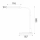 ΦΩΤΙΣΤΙΚΟ ΓΡΑΦΕΙΟΥ LED ACA BL1027BK ΜΑΥΡΟ 7W CCT 3000K/4000K/6000K 450LM