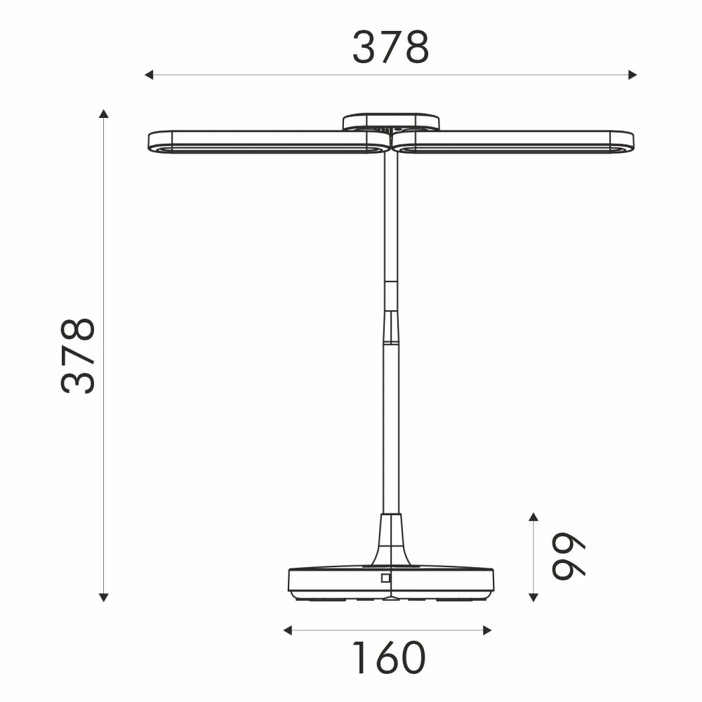 ΦΩΤΙΣΤΙΚΟ ΓΡΑΦΕΙΟΥ LED ACA BL1043WH ΛΕΥΚΟ 8W CCT 3000K/3800K/5700K 300LMIP20