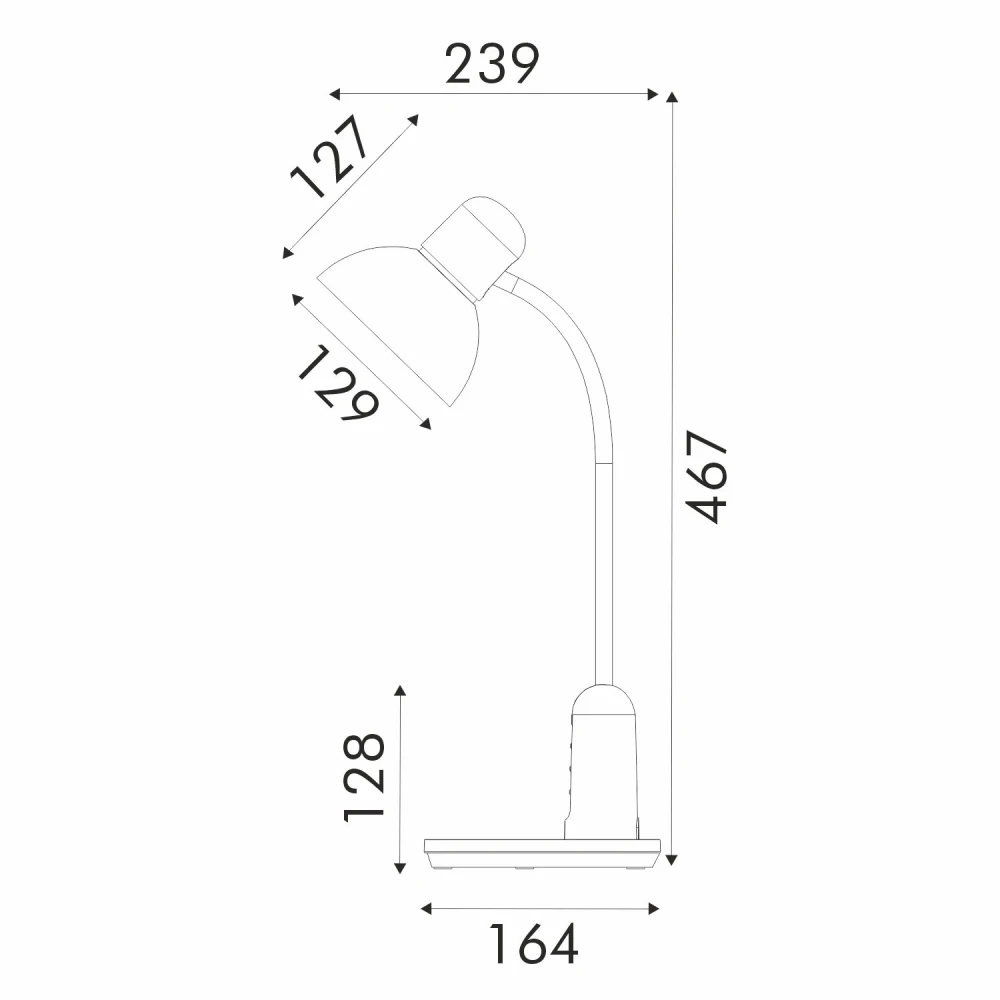 ΦΩΤΙΣΤΙΚΟ ΓΡΑΦΕΙΟΥ LED ACA BL1123BK ΜΑΥΡΟ 8W CCT 3000K/3800K/5700K 400LM