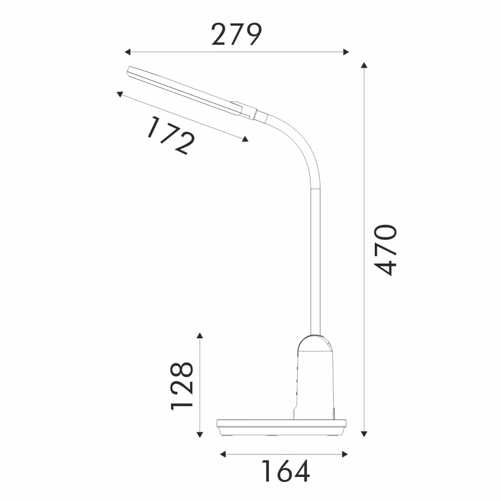 ΦΩΤΙΣΤΙΚΟ ΓΡΑΦΕΙΟΥ LED ACA BL1312WH ΛΕΥΚΟ 10W CCT 3000K/3800K/5700K 400LM