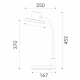 ΦΩΤΙΣΤΙΚΟ ΓΡΑΦΕΙΟΥ LED ACA BL1313LBK ΜΑΥΡΟ 10W CCT 3000K/3800K/5700K 500LM
