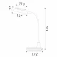 ΦΩΤΙΣΤΙΚΟ ΓΡΑΦΕΙΟΥ LED ACA BL1319LΒΚ ΜΑΥΡΟ 10W CCT 3000K/3800K/5700K 500LM