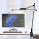 ΦΩΤΙΣΤΙΚΟ ΓΡΑΦΕΙΟΥ ΜΕ ΚΛΙΠ ΚΑΙ LCD ΕΝΔΕΙΞΗ ΩΡΑΣ - ΑΣΗΜΙ ΑΛΟΥΜΙΝΙΟΥ +ΠΛΑΣΤΙΚΟ LED SMD  12W  600LM CCT 3000K-3800K-5700K IP20 ACA