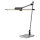 ΦΩΤΙΣΤΙΚΟ ΓΡΑΦΕΙΟΥ ΜΕ ΒΑΣΗ ΚΑΙ LCD ΕΝΔΕΙΞΗ ΩΡΑΣ - ΑΣΗΜΙ ΑΛΟΥΜΙΝΙΟΥ+ΠΛΑΣΤΙΚΟ LED SMD 12W 600LM CCT 3000K-3800K-5700K IP20 ACA