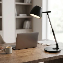 ΦΩΤΙΣΤΙΚΟ ΓΡΑΦΕΙΟΥ LED ACA BL1528BK ΜΑΥΡΟ 8W CCT 3000K/4100K/6300K 580LM