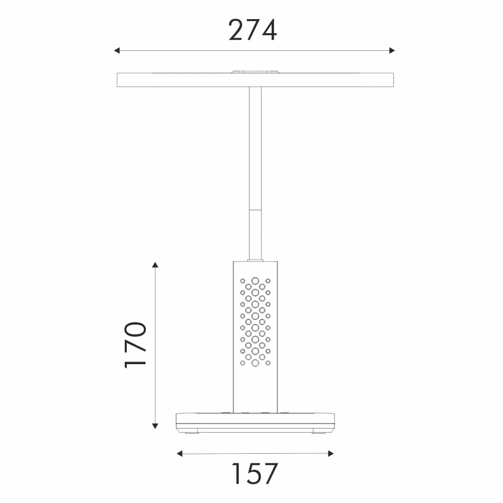ΦΩΤΙΣΤΙΚΟ ΓΡΑΦΕΙΟΥ LED ACA BL1823WH ΛΕΥΚΟ 10W CCT 3000K/3800K/5700K 500LM